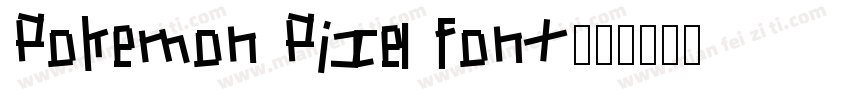 Pokemon Pixel Font字体转换
